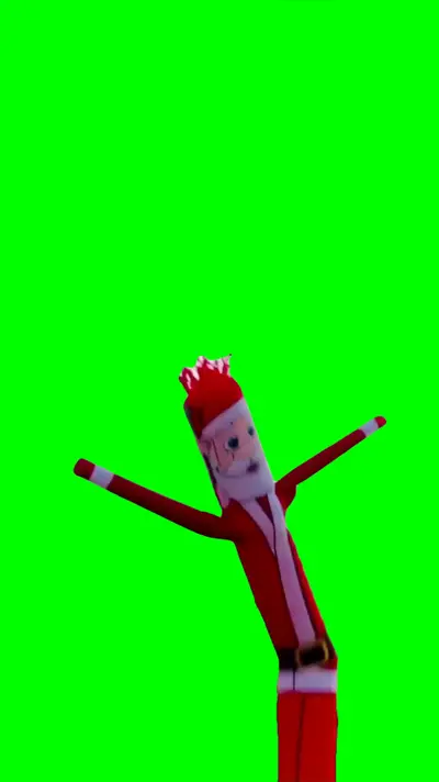 Air Santa Dance green screen meme