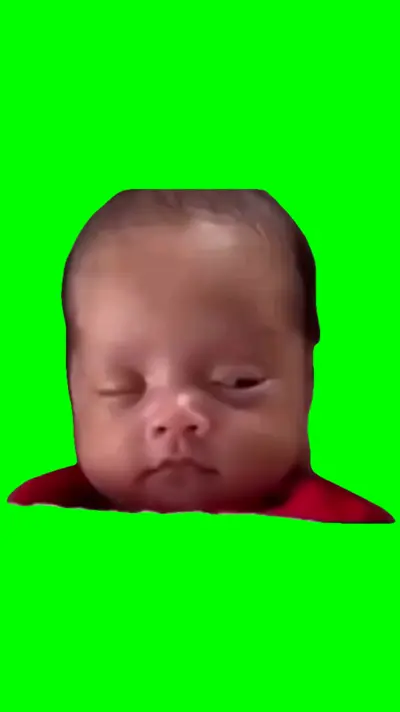 Baby Waking Up To Party green screen meme