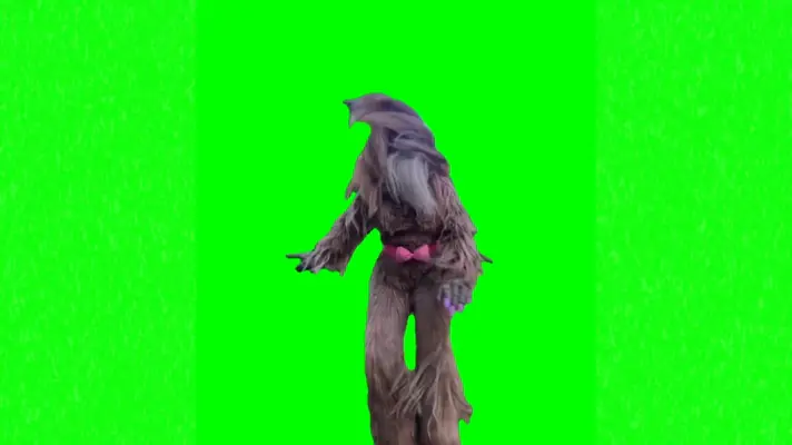 Big Foot Dancing green screen meme