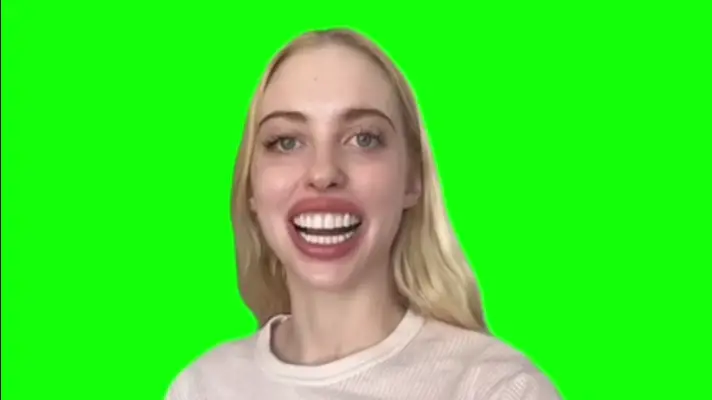 Big Smile Laugh green screen meme