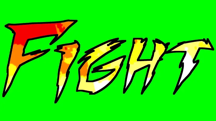 Countdown Fight 3 2 1 Fight green screen meme