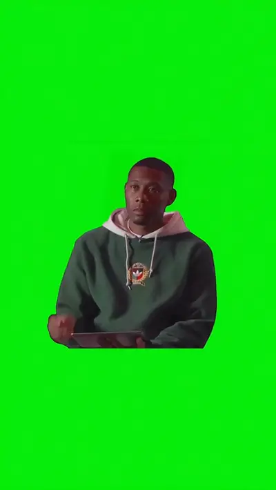 Crying Man green screen meme