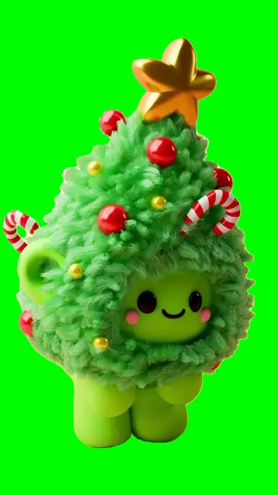 Dancing Christmas Tree green screen meme