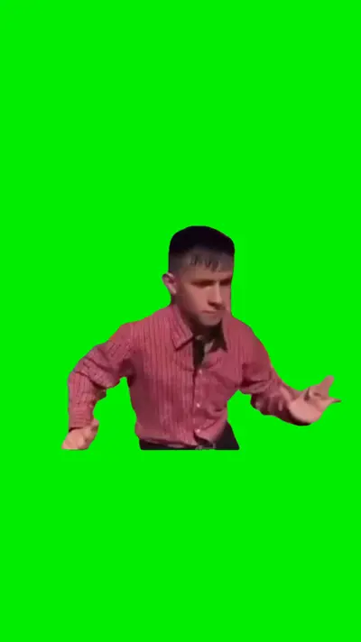 Dude Dancing green screen meme