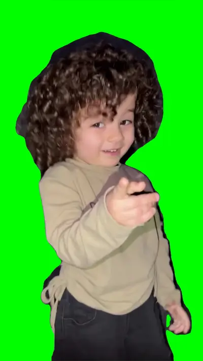 Girl Dancing green screen meme