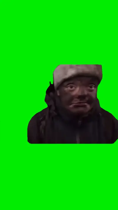 Guy In Santa Hat green screen meme