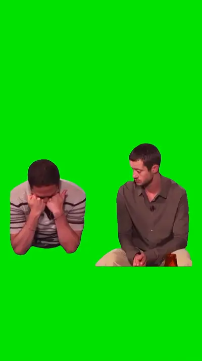 Guys Laughing green screen meme