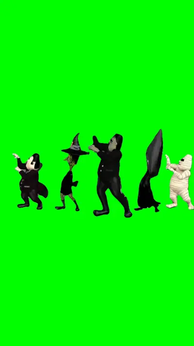 Halloween Dance green screen meme