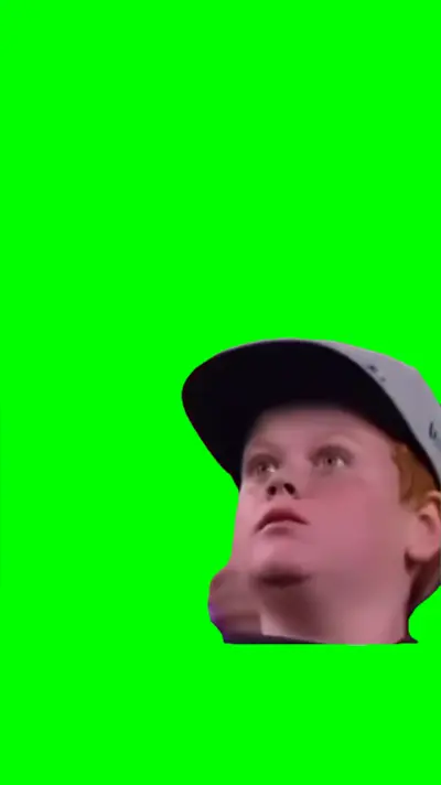 Kid Surprised green screen meme