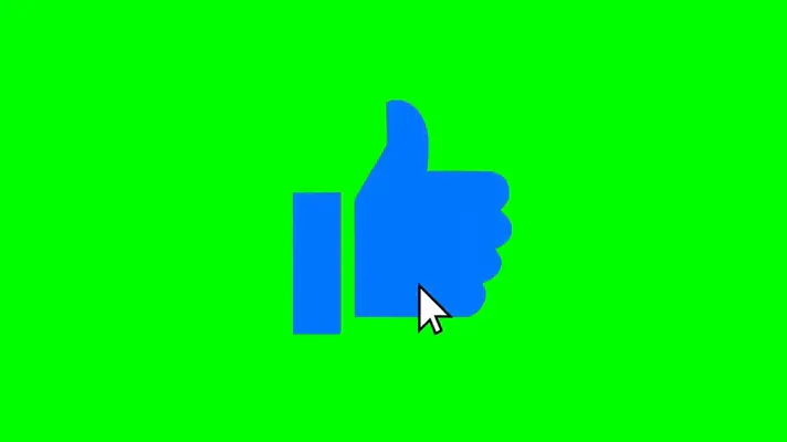 Like Button green screen meme