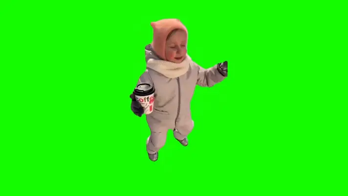 Little One Dancing green screen meme