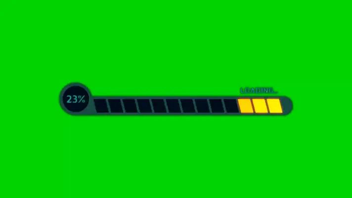 Loading Circle Bar green screen meme