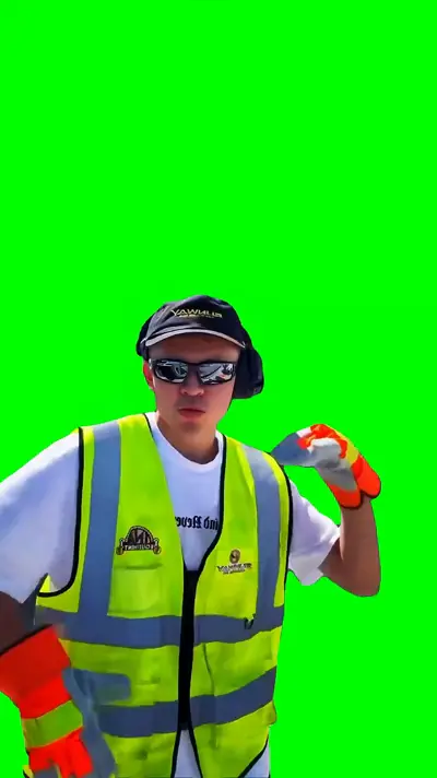 Man Dancing green screen meme