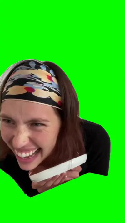 Obnoxious Laugh green screen meme