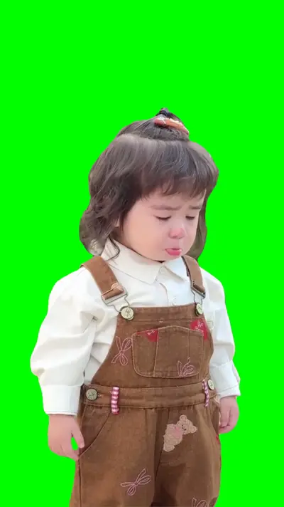 Sad Girl green screen meme