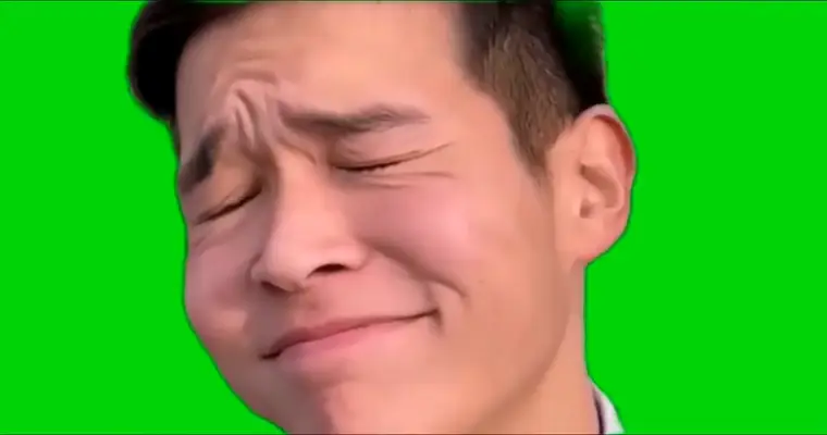 Sigma Face green screen meme
