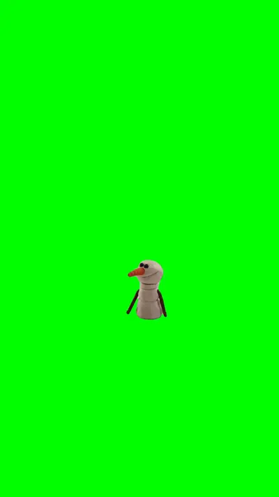 Singing Snowman green screen meme
