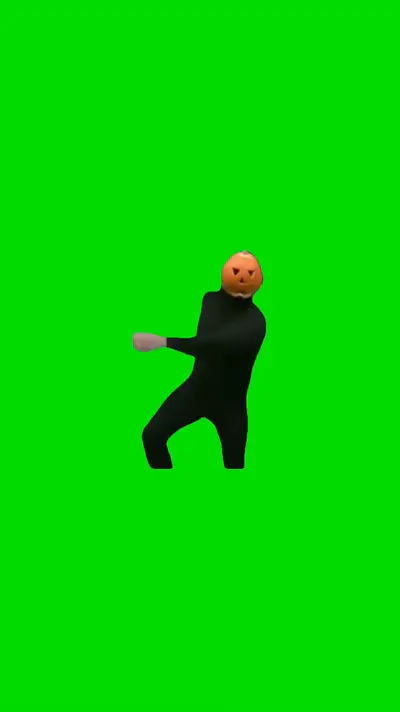Spooky Skeleton Dance green screen meme