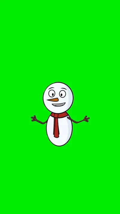 Talking Snowman green screen meme