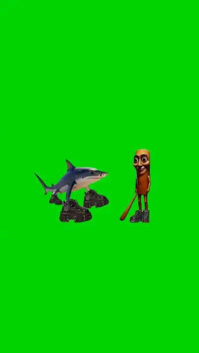 Tralalelo Vs Tung Tung Sahur green screen meme