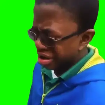 Why You Crying green screen meme